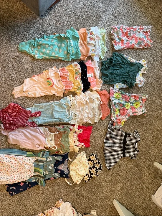 Carter's Multi-Color Baby Girls Mixed Rompers & Onesies