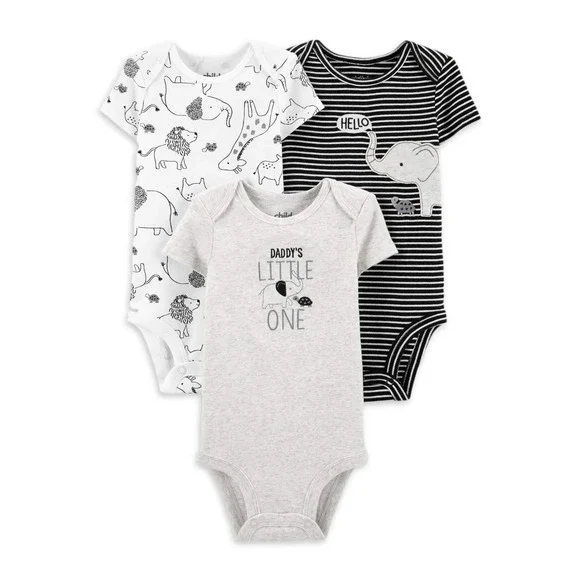 2X Carter s Child of Mine Baby Boy Bodysuits 3 Pack Preemie-6-9M NWT
