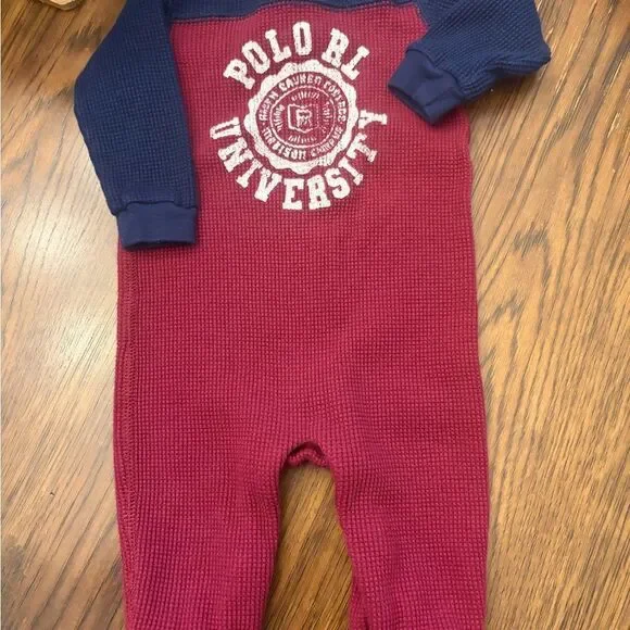 Polo by Ralph Lauren Kids One Piece - Navy and Red RL. 9 mos