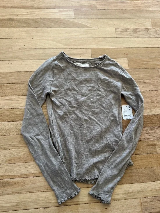 Free people tan long sleeve