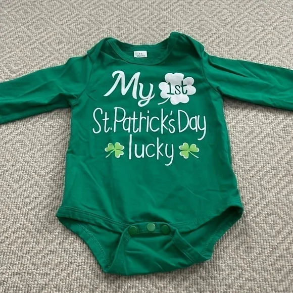 My First St. Patrick’s Day Green Onesie 3-6M