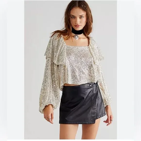 Free People Sequin Top