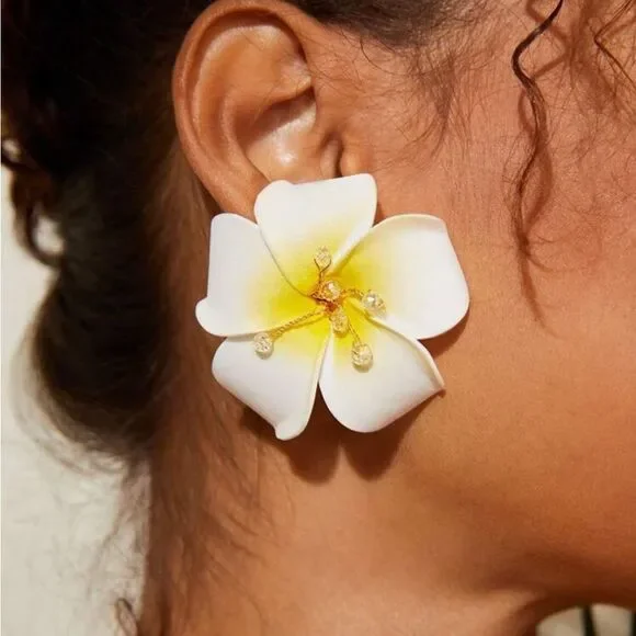 Boho flower earrings N1326