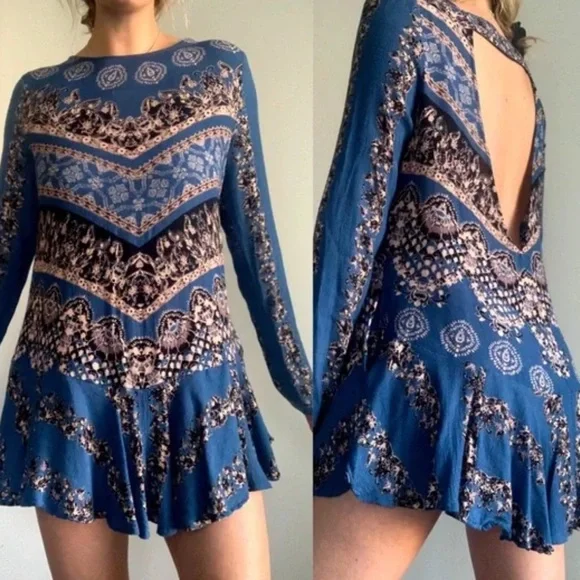 Free People Smooth Talker Tunic Women Mini Dress Size S