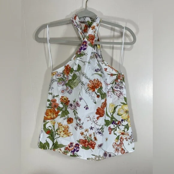 J. Crew Halter Top in Ratti Tropical Floral Women’s Size XS