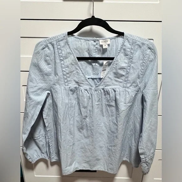 J Crew Light Blue Women's Top NWT