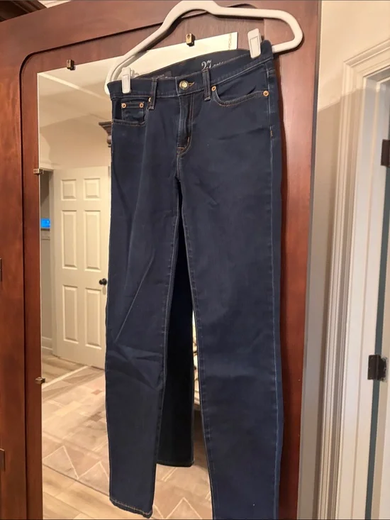 J Crew Ankle - Dark Blue Women's Slim Jeans
