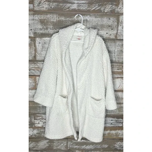 Cat & Jack kids white robe w/‎ eared hoodie size XS (4/5)