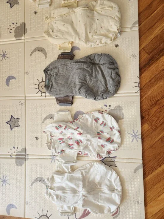 Happiest Baby SNOO Baby Sleep Sack - Size S, M (Set Of 7) + 3 Mattress Covers