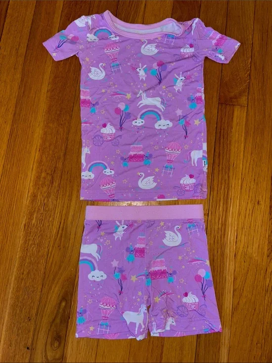 Little Sleepies Magical Birthday Shorts Pajama Set 2T