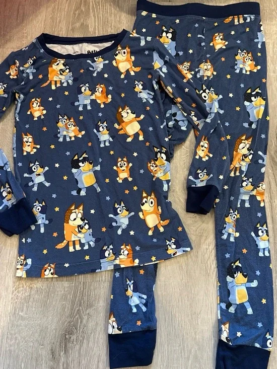 Little Sleepies Navy Bluey Star Pajama Set