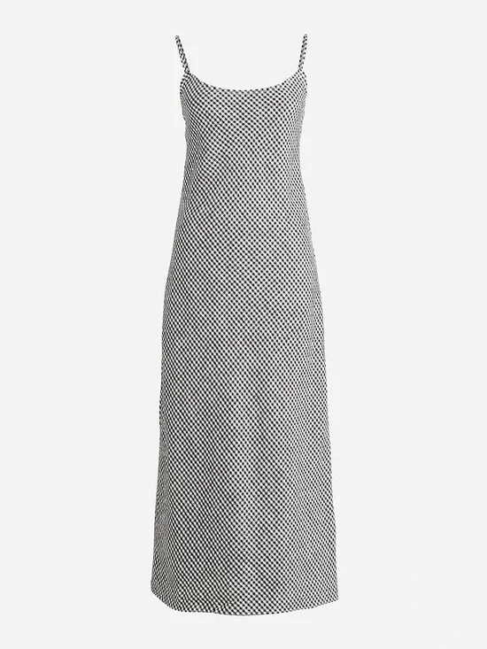 J. Crew Gwyneth slip dress in gingham linen Sz 18