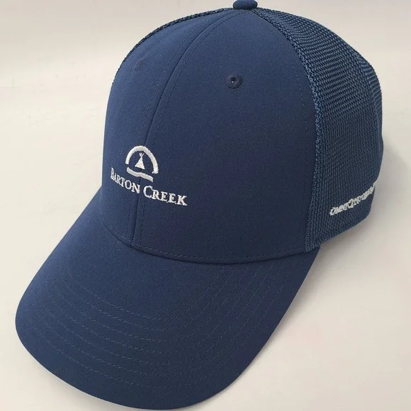 Barton Creek Country Club Hat Snapback Trucker Mesh‎ Adidas Blue Golf Course Men