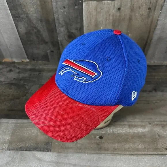 Buffalo Bills Hat S/M‎ Blue New Era 39THIRTY NFL Fitted Asymmetrical