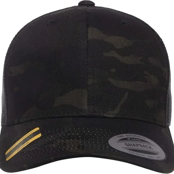 NWT Multicam Black Yupoong Camo Adjustable Snapback