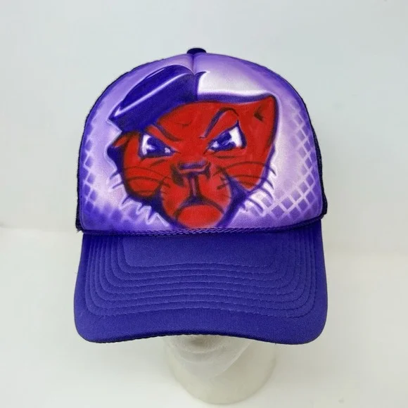 Linfield University Wildcats Mesh Trucker Snapback Hat Cap Men Women NCAA Purple