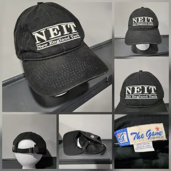 VTG NEIT Split Bar New England Tech Institute Of Technology Snapback‎ Hat Cap