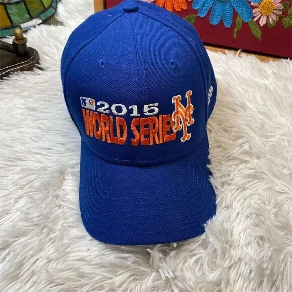 New York Mets 2015 World Series New Era 9FORTY Adjustable Hat Blue MLB