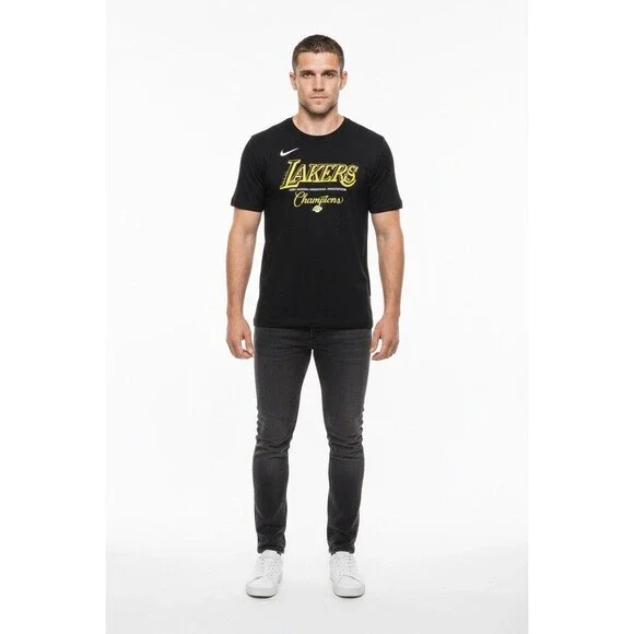 Nike 2020 Los Angeles Lakers NBA Finals Champion Black T-shirt XL Mens Dri-Fit