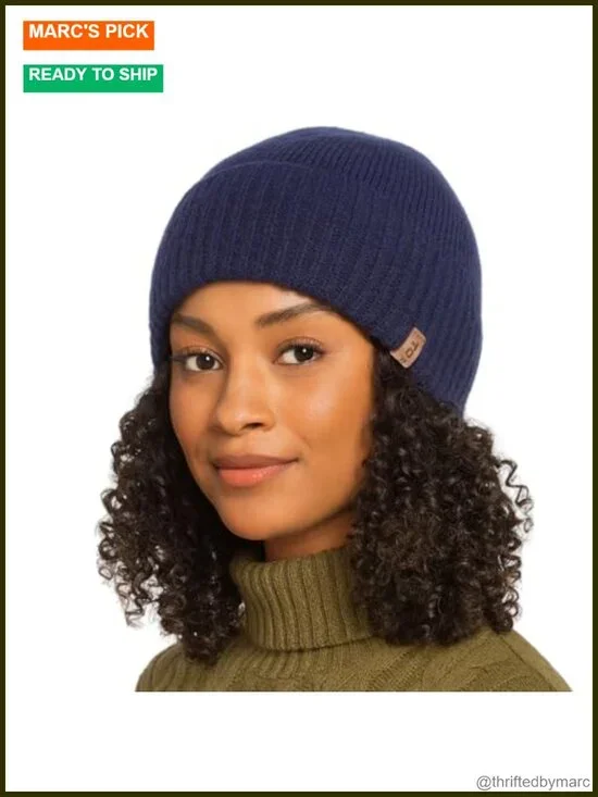 Oversized Satin Lined Merino Wool Beanie Winter Hat for Men Women
