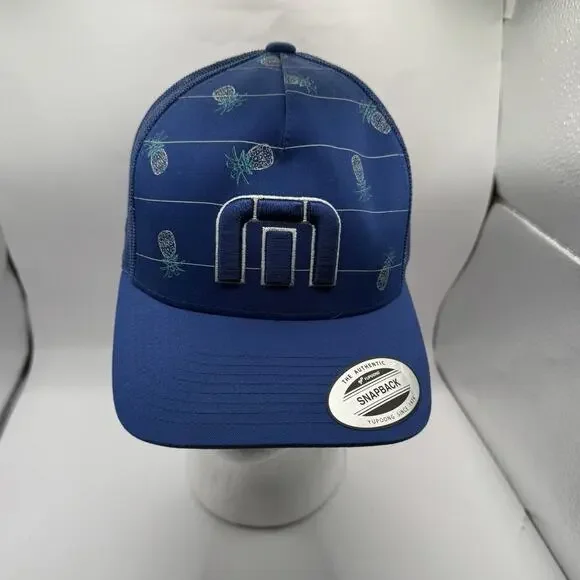 Travis Mathew‎ Big Bend Tour Hat Royal Blue OSFA Cotton Polyester Adjustable.