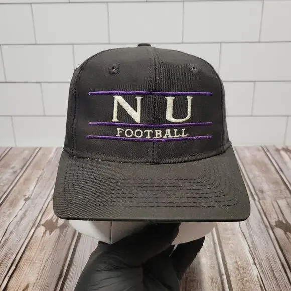 Vintage The Game Northwestern Wildcats Football Snapback Hat Black Purple NCAA