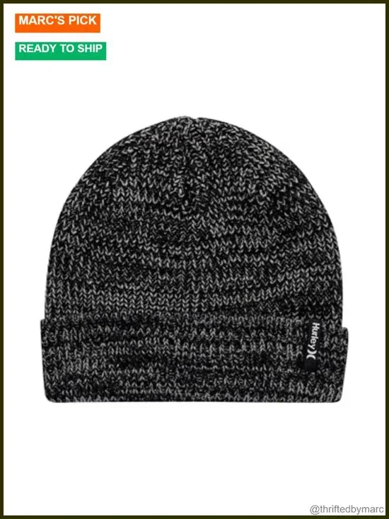 Classic Midweight Loose Knitted Cuffed Beanie Winter Hat