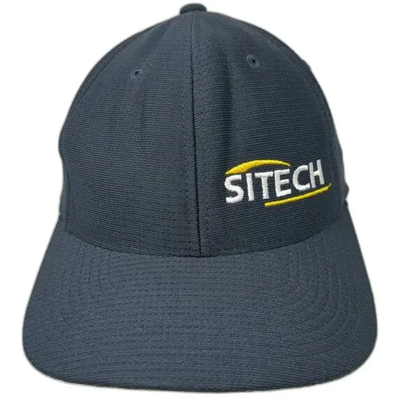 TravisMathew Baseball Cap Blue XL SITECH Construction Technology Fitted Hat
