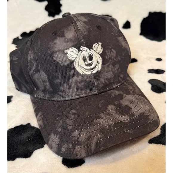 Disney Mickey Mouse‎ Pumpkin Halloween Tie Dye Hat Black Boo To You Baseball Cap