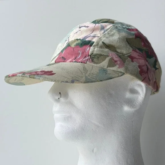 Vintage EMI Floral Panel Hat OSFA Strapback 80s Outdoor Boulder Colorado