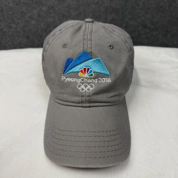 Team USA PyeongChang 2018 Olympics NBC Hat Grey Adjustable Dad‎ Cap 18-772