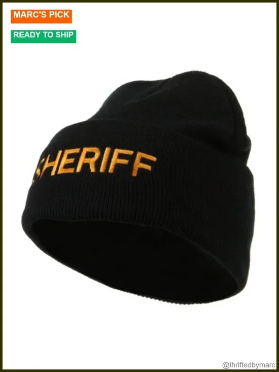 Military Embroidered Beanie – Two Layer Acrylic Skullie