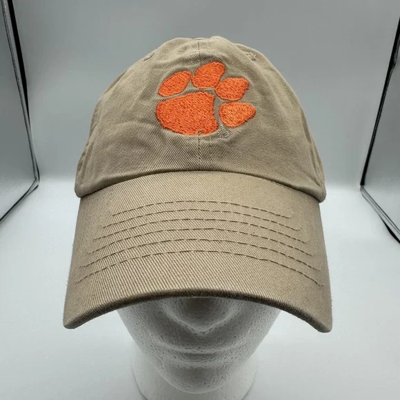 Clemson Tigers Hat Cap Strap Back Beige One‎ Size Mens Captivating Headwear