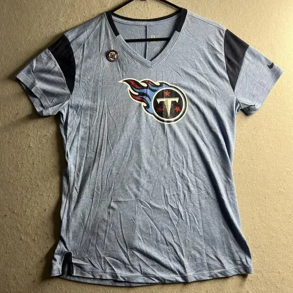 Tennessee Titans Jersey‎ Womens Medium Blue NFL Football Team Clothing Pin