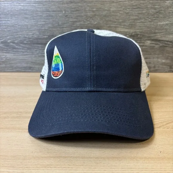 DOW Hat Cap Snap Back‎ Blue Irrigation Fingerprint Adjustable
