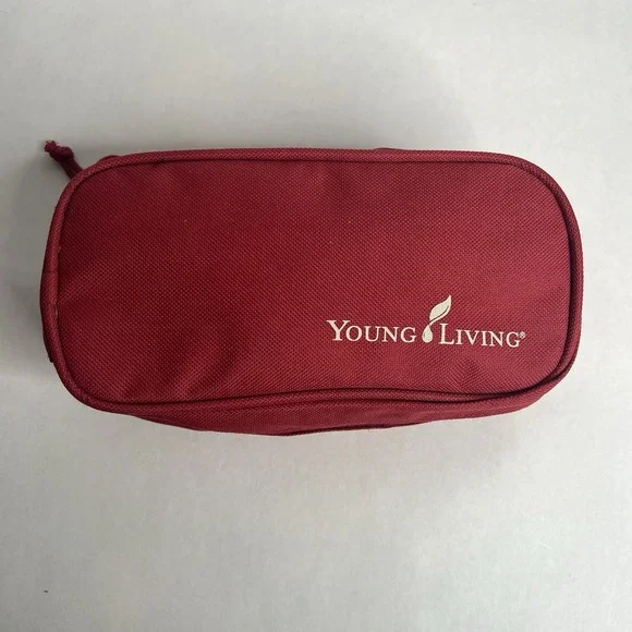 Young Living Empty 10 Essential Oil Zippered‎ Case Pouch Travel Hard To Find.