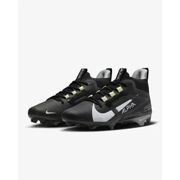 Nike Alpha Menace 4 Elite Football Cleats Black/White FD7036-001 Men's Size 10.5