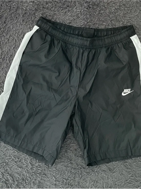 Men Size XL Nike M NSW CE Woven Nylon Track Shorts Black White