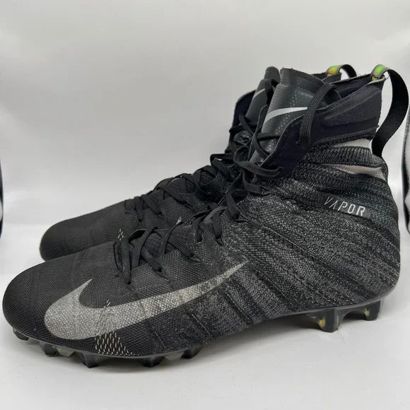 Nike Vapor Untouchable 3 Elite Football Cleats Black AH7408 Mens 13 mid flyknit