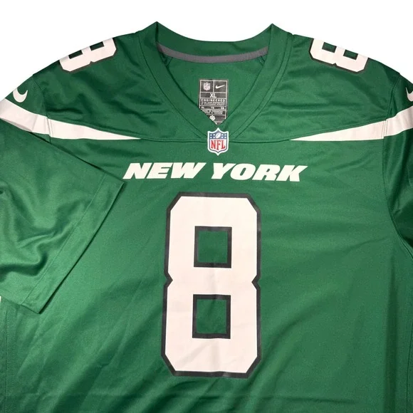 Nike NFL New York Jets Aaron Rodgers 8‎ Jersey Mens XL Green 67NM-NJGH-9ZF-00S