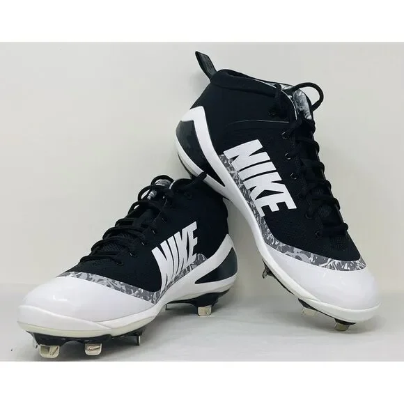 Men's Size 14 Nike Force Zoom Trout 4 Metal Baseball Cleats Black‎ 917837-001