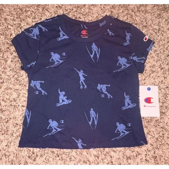 Champion Champion Girls Olympic Graphic Baby‎ Tee M 10/12 NWT