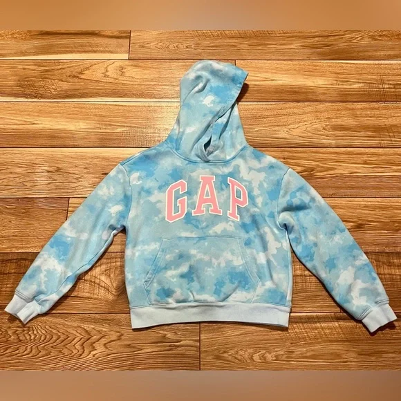 GAP Kids Sky Blue and Pink Hoodie