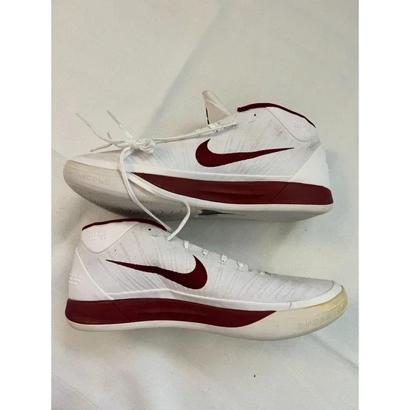 Nike Kobe A.D. Mid Men's Size 17.5‎ White Team Red Basketball Shoes 942521 106