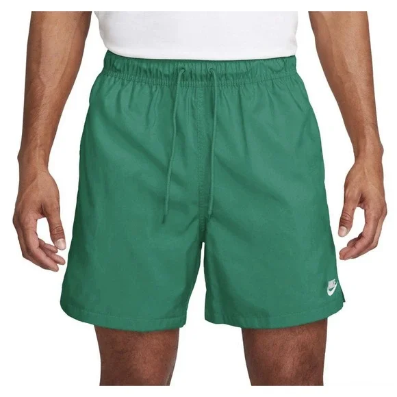 Nike Club Men's Running Shorts Lightweight Athletic‎ Drawstring Woven Flow Green