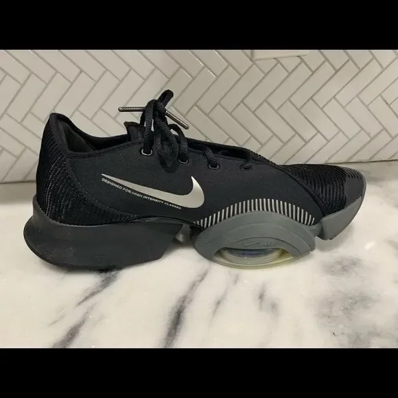 NWB Nike Air Zoom SuperRep 2 Mens Size 11 HIIT CU6445-001 Black Grey Shoes