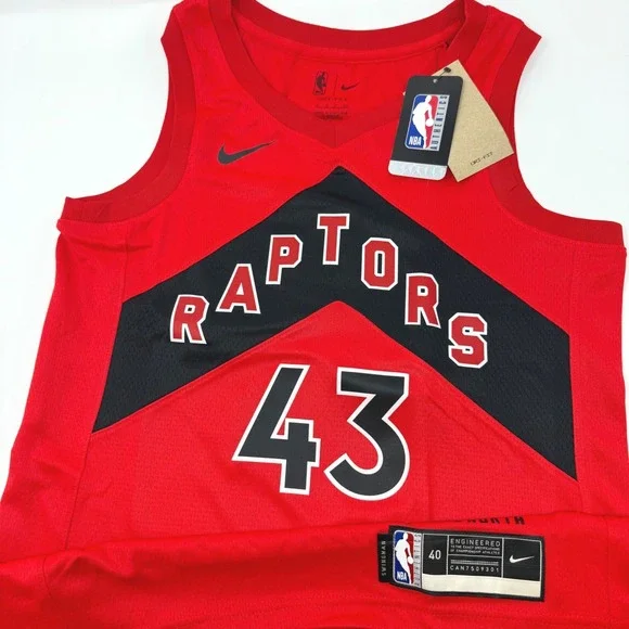 Nike Toronto Raptors‎ Pascal Siakam 43 Mens Small Swingman Jersey CN8022-666 NEW