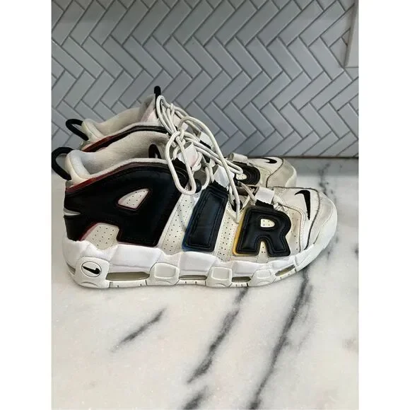 Nike Air More Uptempo '96 Primary Colors Sail Black Multicolor DM1297-100 SZ10.5