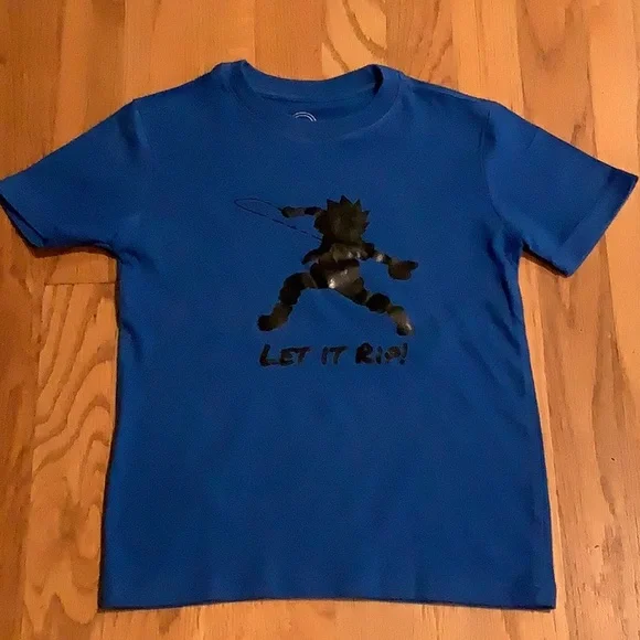 Wonder Nation - ‘LET IT RIP’ - KIDS T-Shirt - Royal Blue  - Boy’s Size XS