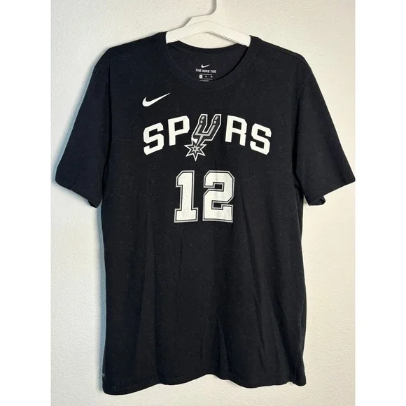 Nike San Antonio Spurs LaMarcus Aldridge 12 NBA Dri-FIT T-Shirt Mens XL Black‎